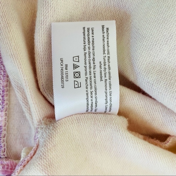 Wildfox Purple Tie Dye Star Sweatshirt Size XL - Picture 9 of 10